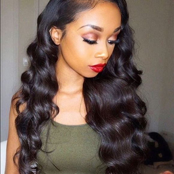 22” 180% loose wave pre plucked lacefront wig *NEW main image 8